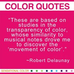 a quote from robert delaunay about color and the meaning of colors in literature