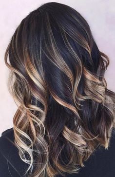 Summer Hair Dark Brown, Dark Brown Hair Balayage Summer, Summer Highlights For Dark Brown Hair, Hair Peekaboo, Highlights For Dark Brown Hair, Peekaboo Highlights, Caramel Hair