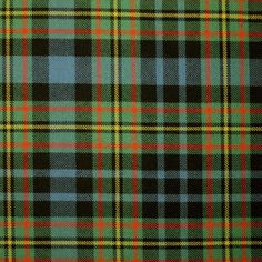 a green and blue plaid fabric