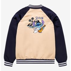 Size Xl. Jacket Is Unisex Sizing. Measurements: Bust: 25'' + Length: 26.5'' Sleeve Length: 33.5'' Stitch As Elvis, Elvis Stitch, Tee Bag, Disney Jacket, Our Universe, Disney Lilo, Bomber Jackets, Kids Sweater, Kid Tees