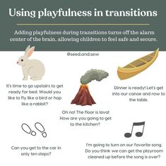 an info sheet describing how to use the music for children's playthings