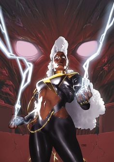 the cover to x - men red, featuring a woman in black and gold outfit