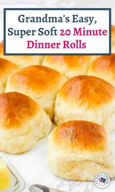 rolls with the words, the yeast dinner roll recipe you never knew you needed on top