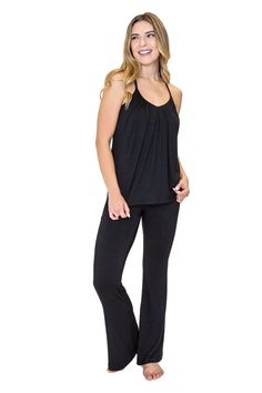 Take braless beyond the bedroom with this chicly styled top.  Unexpected guests? No problem! No need to throw on a sweatshirt to cover up the headlights. Got a zoom call? This is your go-to top for making everyday a bra free day.  Luxuriously soft & comfy A dream to sleep, lounge and live in. The Light Hug® inside Comfortable Stretch Sleepwear For Relaxation, Casual Sleep Tops With Built-in Bra, Comfortable Stretch Tank Top For Loungewear, Comfortable Seamless Tank Top For Loungewear, Soft Touch Tops For Lounging, Seamless Stretch Sleepwear For Lounging, Solid Color Seamless Sleepwear For Relaxation, Seamless Solid Color Sleepwear For Relaxation, Lounging Tops With Built-in Bra