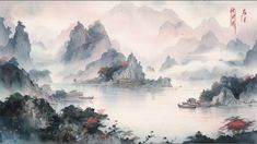 Ancient China Landscape, Japanese Laptop Wallpaper, Chinese Wallpaper Aesthetic, Scenery China, Figure Pfp, Traveling Merchant, Computer Wallpaper Aesthetic, Aesthetic China, Zen Wallpaper