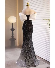 Get 10% off now! Buy formal long black sequined evening prom dress off shoulder at cheap price online. Free stable shipping and pro custom service since 2009. Prom Dress Off Shoulder, Dress Off Shoulder, Long Prom Dress, Long Black, Prom Dress, Off Shoulder, Special Occasion, Fashion Dresses, Prom Dresses