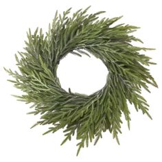 a close up of a wreath on a white background