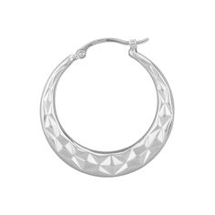 Make a statement with our Sterling Silver Large Diameter Cut Hoop Earrings. These earrings are a must-have addition to any jewelry collection, and the perfect accessory to add some edge to your look. Crafted from premium sterling silver, these earrings feature a unique cut hoop design that adds a touch of sophistication to your outfit. The attention to detail is second to none, ensuring that each earring is a unique work of art. The Sterling Silver Large Diameter Cut Hoop Earrings are designed t Sterling Silver Hoop Jewelry With Diamond Cut, Small Hoop Sterling Silver Jewelry With Diamond Cut, Small Silver Hoop Earrings With Diamond Cut, Silver Tarnish Resistant Hoop Earrings, Silver Tarnish-resistant Hoop Earrings, Tarnish Resistant Silver Hoop Earrings, Everyday Silver Diamond Cut Hoop Earrings, Silver Hoop Jewelry With Diamond Cut, Everyday Silver Hoop Earrings With Diamond Cut