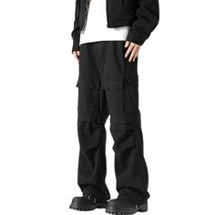 Introducing the American Hip Hop Detachable Cargo Pants, a versatile and stylish addition to your wardrobe. These cargo pants feature a detachable design, allowing for effortless transformation from casual to streetwear. Made to provide both functionality and fashion, these pants are perfect for the bold and fashion-forward individual. Features: -85% Cotton,15% Polyester -Mid-rise waist -Multi-Pockets -Regular Fit -Japanese style Techwear Style Full Length Cargo Jeans, Functional Straight Leg Cargo Pants For Streetwear, Full-length Techwear Cargo Pants For Streetwear, Free Socks, Fashion App, Japanese Style, Cargo Pants, Black Pants, Fashion Forward