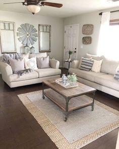 the living room is clean and ready to be used as a den or family room