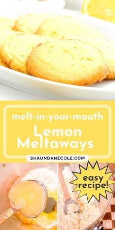 lemon melt in - your - mouth muffins are the perfect treat to serve for lunch or dessert