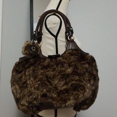 To Die For Faux Fur Guess Bag, Nwot. Shifting Closet, Bags Guess, Guess Bag, Brown Accessories, Texas Chainsaw, Book Holders, Guess Bags, Chainsaw, Dream Wardrobe