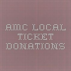 an old style cross stitch pattern with the words'amc local ticket donations '