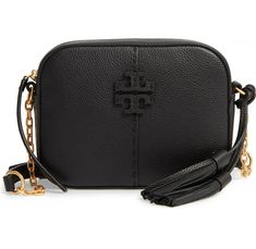 NWT Tory Burch 'McGraw' Leather Camera Bag Zip Around Crossbody Shoulder Bag - 100% Authentic Guaranteed! From a reliable and experienced US seller, 15+ years on eBay! Color: Black w/ Goldtone hardware [also available in our eBay store Silver Maple, Bluestone, Pink Magnolia and other colors] 100% authentic guaranteed! Receipt copy available upon request (after purchase)! New with tags attached, never been used, MINT condition, comes with dust bag~ Features: Genuine pebbled leather. Zip closure. Tan Textured Leather Crossbody Bag, Athleisure Winter, Tory Burch Crossbody Bag, Tory Burch Clutch, Pink Magnolia, Tory Burch Purse, Tory Burch Crossbody, Leather Camera Bag, Crossbody Bag Black