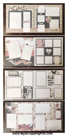 the layouts for this project are made with scrap paper