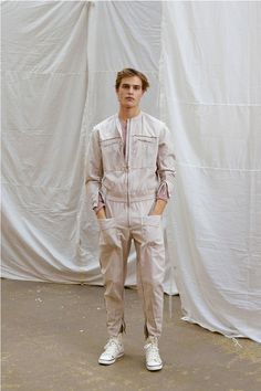 Men’s Jumpsuit, Men's Jumpsuit, Parker Van Noord, Jumpsuit Design, Jump Suits, Menswear Details, Men Jumpsuit, Jumpsuit Men, Designer Jumpsuits