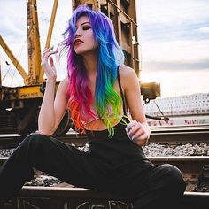 Hair Color Pastel, Unicorn Hair, Short Hair Color, Colorful Hair, Hair Color Blue, Dye My Hair