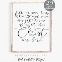 the printable bible verse is displayed in a frame