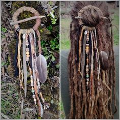 Add Beads To Braids, Clip In Dreadlocks, Handmade Dreadlocks, Boho Hair Wrap, Hair Feathers, Natural Vibes, Dreadlock Jewelry, Estilo Hippy