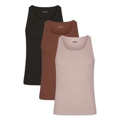 Never run out of your new favorite tanks with this 3-pack. Made to lounge or layer, these everyday staples are crafted with ultra-soft, breathable cotto... Run Out, Classic Looks, Top Brands, Lounge, Luxury Fashion