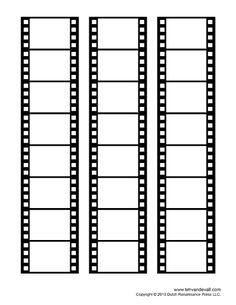 the film strip is shown in black and white, as well as an empty one