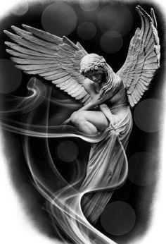 X Men Tattoo, Tattoo Guardian Angel, Angel Tattoo Ideas, Angel Back Tattoo, Angel Sleeve Tattoo, Beautiful Angel Tattoos, Guardian Angel Tattoo Designs, Evolution Tattoo, Fallen Angel Tattoo