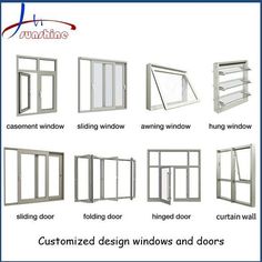 various types of windows and doors