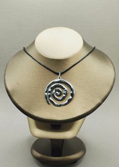 Celebrate style and sentiment with our Swirl Necklace featuring a mesmerizing Spiral Pendant Necklace design. Perfect for adding a touch of retro charm, this Y2K Necklace makes an ideal 21st Birthday gift. Designed as a Protection Necklace, it offers both beauty and a sense of security. Whether you're searching for a thoughtful Sister Gift or a special Gift for Daughter, this Spiral Necklace is a versatile choice. The Adjustable Necklace comes with an adjustable length, ensuring a perfect fit fo Unique Spiral Sterling Silver Necklace, Modern Twist Swirl Jewelry As Gift, Modern Twist Swirl Jewelry For Gift, Elegant Swirl Necklace For Gifts, Elegant Swirl Necklace For Gift, Silver Swirl Necklace For Gifting, Silver Swirl Necklace For Gift, Sterling Silver Swirl Jewelry Gift, Sterling Silver Swirl Jewelry As A Gift