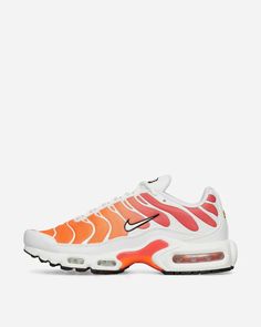 Inspired by sandy beaches and palm trees, these bold and bright Nike Air Max Plus sneakers deliver iconic Air cushioning technology in a playful holiday colorway that stands out on any Instagram feed. With mesh and synthetic leather for ventilation and support, plus reflective accents you can see from miles away, these shoes bring Florida beach vibes to every casual stride while keeping comfort and style top of mind. White Summer Sneakers With Boost Midsole, Nike Spring Sneakers With Abzorb Midsole, Nike Sneakers With Air Cushioning For Summer, Nike Sneakers With Abzorb Midsole For Spring, Orange Sports Sneakers For Summer, Orange Sneakers For Sports In Summer, Orange Sneakers For Summer Sports, Summer Sneakers With Air Max Cushioning And Round Toe, Air Cushioned Sneakers For Summer