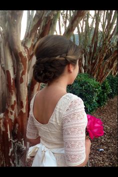 Bridesmaid Hair Braid, To Braids, Brunette Girls, Teenage Hairstyles, Haircut Styles For Women, Short Haircut Styles, Hair Styles For Women, Bridesmaid Hair Half Up