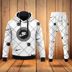 Looking for the perfect luxury brand outfit to wear this winter? Look no further than Hoodie Long Pants Set! Our outfits are designed to keep you cozy and stylish all winter long.Product Caro White, Hoodie And Pants, Branded Outfits, Hoodie Pants, Black Luxury, Nike White, Long Hoodie, Sport Wear, White Hoodie