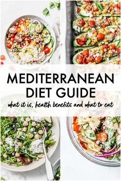 Recipes Bowls, Food Mediterranean, Med Diet, Mediterranean Meals, Flexitarian Diet