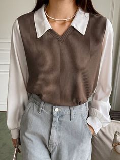 Easy Trendy Outfits, Really Cute Outfits, Casual Blouse, Lantern Sleeves, College Outfits, Long Sleeve Casual, Cute Casual Outfits