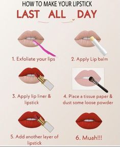 Best Lipstick Brand, Teknik Makeup, Lip Makeup Tutorial, Makeup Help, Face Makeup Tips, Lipstick Brands, Best Lipsticks