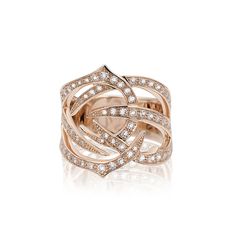 Stephen Webster Thorn 18K Rose Gold & Diamond Ring Stephen Webster Jewelry, Thorn Ring, Stephen Webster, Rose Gold Diamond Ring, Gold Diamond Ring, Domed Ring, Fine Jewelry Designers, Gems Jewelry