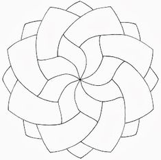 an image of a circular design in black and white