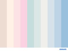 an image of pastel colors that are very similar to the same color palettes