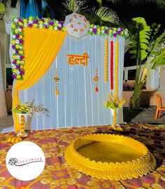 Wedding haldi decoration near you Floriwish.in #haldidecor #weddingphotography #explorepage #haldiceremony #weddingstage #floriwish Haldi decoration near me. Haldi decoration at home. Haldi decoration near me free delivery. Low price Haldi decoration. Oder online Floriwish.in Haldi Decoration At Home, Haldi Ceremony Outfit, Ganpati Bappa, Haldi Ceremony, Makeup Guide, Wedding Photography, Design