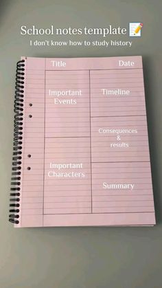 Easy-to-use school notes template for students #glow_up_planner. blackoutplanner #plannerobsessed #scheduleplanner #simpleplanner. School Notes Template, Note Taking Tips, Study Apps