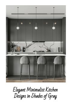 gray minimalist kitchen