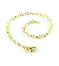 Material: 100% Sterling silver Plating: Gold Length of clasp: 8 mm Closure: Lobster claw Item number: wh027 Need a little more length? Easily add an additional 2, 4, or 6 inches to your necklace with our solid sterling silver extender chains. This extender chain has a slightly larger 8 mm lobster clasp for easier use. This extender chain is adjustable and the length can be changed simply by attaching your necklace's spring ring along any of the links. In other words, a 6-inch extender chain can Classic Charm Bracelet With Chain, Classic Link Charm Bracelet With Lobster Clasp, Classic Round Chain Bracelet With Extender, Classic Charm Bracelet With Lobster Clasp, Classic Round Chain Bracelet With Lobster Clasp, Classic Jewelry With Extender, Dainty Link Charm Bracelet With Lobster Clasp, Dainty Round Charm Bracelet With Lobster Clasp, Dainty Charm Bracelet With Lobster Clasp