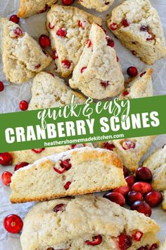 cranberry scones with text overlay