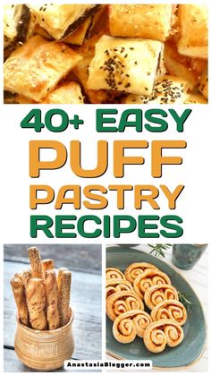 Discover a wide array of homemade puff pastry recipes for every palate, with more than 40 options to choose from. Whether you're looking for savory dishes, delectable desserts, or appetizers that will impress guests, these quick and easy recipes are suitable for any occasion. Dazzle your taste buds with delicious flavors and versatile creations made right in your own kitchen. Puffed Pastry Appetizers, Frozen Puff Pastry Recipes, Pepperidge Farm Puff Pastry Recipes, Easy Homemade Puff Pastry, Puff Pastry Appetizers Easy, Puff Pastry Cookies, Recipes Using Puff Pastry