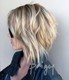 Platinový Blond, Balayage Bob, Choppy Bob Haircuts, Textured Haircut, Bob Cuts, Medium Bob, Choppy Bob, Choppy Bob Hairstyles, Balayage Blonde