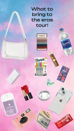 #what to bring to the￼ eras tour! Clear Purses, Packing Lists, Tour Outfits