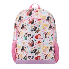 Step into the magical world of Disney princesses with the Disney Princess AOP 14" Youth Backpack, designed to enchant and delight young fans of Disney royalty. This charming backpack features a captivating all-over print design showcasing beloved princess characters, making it the perfect accessory for any aspiring prince or princess. Sized at 14H x 11W x 5D inches, this backpack offers ample storage space for school essentials, snacks, or treasures, ensuring that young adventurers are always pr Disney Royalty, Disney Princess Backpack, Princess Backpack, Bentgo Kids, Beach Backpack, World Of Disney, Animal Backpacks, All Disney Princesses, Sling Pack