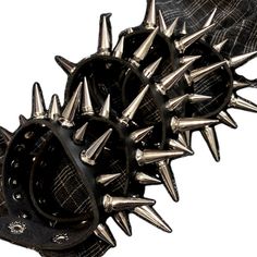 Gothic Leather Bracelet With Spikes For Party, Punk Leather Bracelet With Spikes For Festival, Alternative Style Spiked Bracelets For Festivals, Alternative Spiked Bracelets For Festivals, Adjustable Spiked Leather Bracelet For Festivals, Adjustable Gothic Leather Bracelet With Spikes, Adjustable Spiked Leather Bracelet For Parties, Cottagecore Accessories, Faux Septum Ring