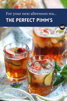 the perfect pimm's cocktail for your next afternoon tea