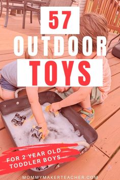 Let their creativity run wild outdoors with pretend play! As a mom of 2 year olds I'll share our favorite make-believe toys for the yard like kitchens, forts, lawn mowers and more. Boost their imagination with these magical outdoor toys. Outdoor Gifts For Kids, Outdoor Games For Kids, Toddler Summer, Summer Toys, Outdoor Gifts