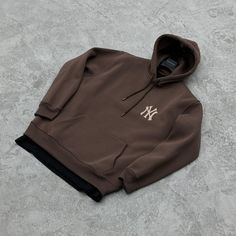 New York Yankees Hoodie, Unisex, Oversize, Printed Sweatshirt - Etsy Casual Brown Hoodie With Letter Print, Oversized Brown Hoodie With Letter Print, Brown Relaxed Fit Hoodie For Streetwear, Brown Crew Neck Hoodie With Letter Print, Hooded Brown Tops With Letter Print, Brown Hooded Tops With Letter Print, Brown Letter Print Hooded Top, Brown Hooded Top With Letter Print, Brown Relaxed Fit Urban Hoodie